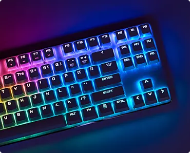 Clavier mécanique avec rétroéclairage LED personnalisable